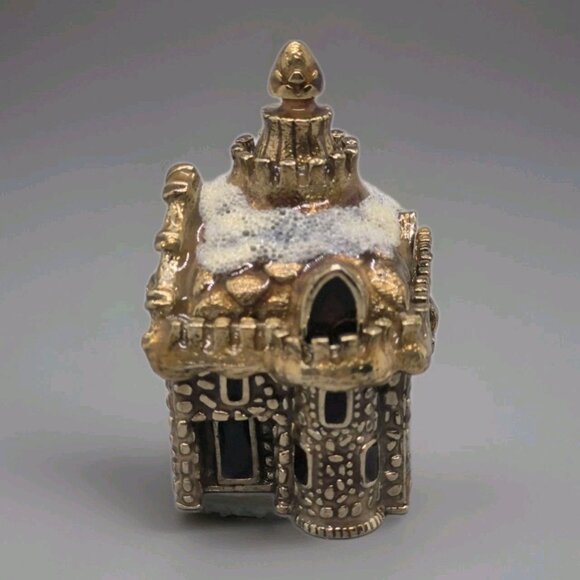 STUNNING MONET 2008 Miniature Porcelain Hinged  Church Keepsake Box - Picture 2 of 6